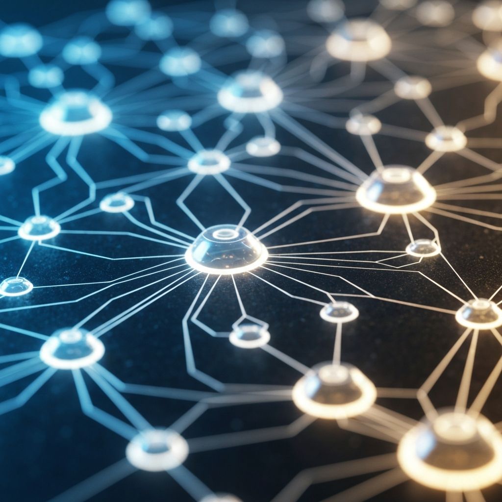 AI and neural network technology visualization